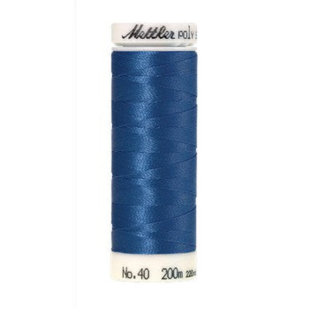 Mettler embroidery thread spool in Blue Bird (3710) - 40wt 200m
