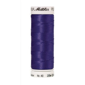 Mettler embroidery thread spool in Blueberry (3210) - 40wt 200m