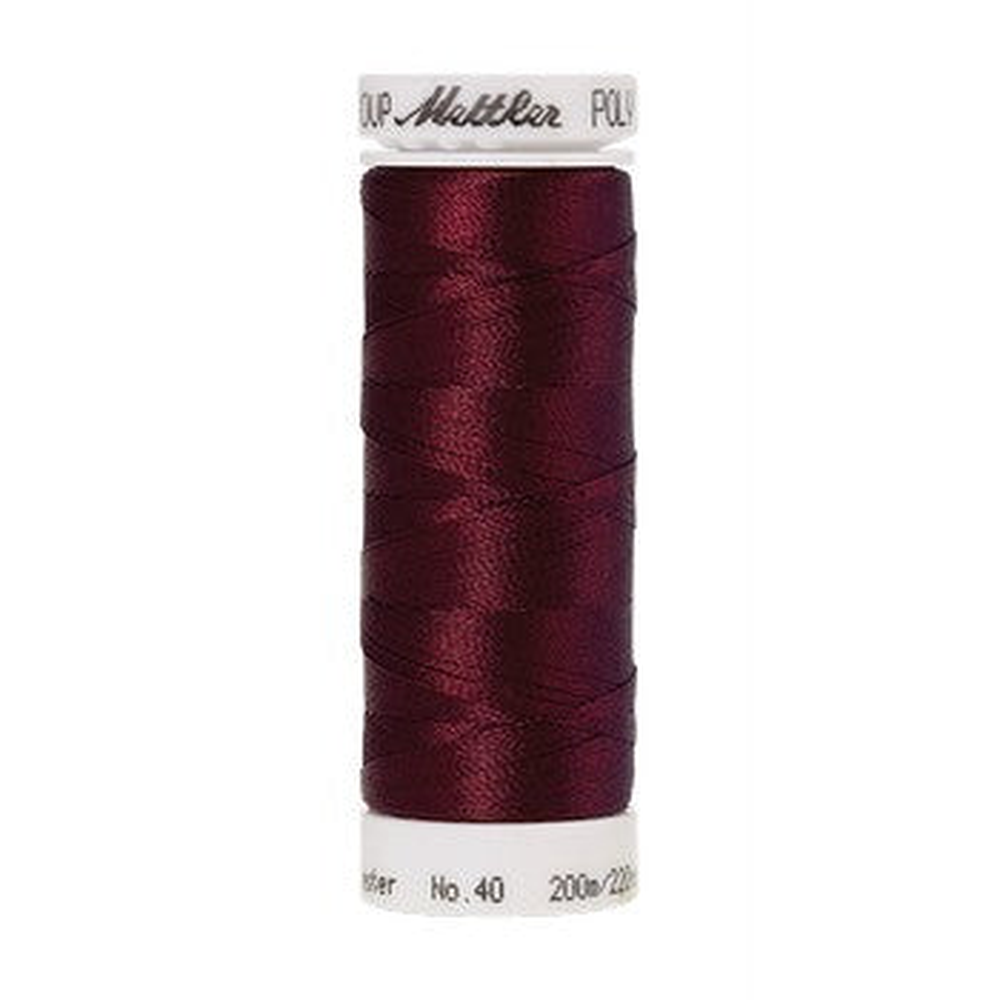 Mettler embroidery thread spool in Bordeaux (2123) - 40wt 200m