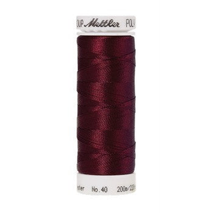 Mettler embroidery thread spool in Bordeaux (2123) - 40wt 200m