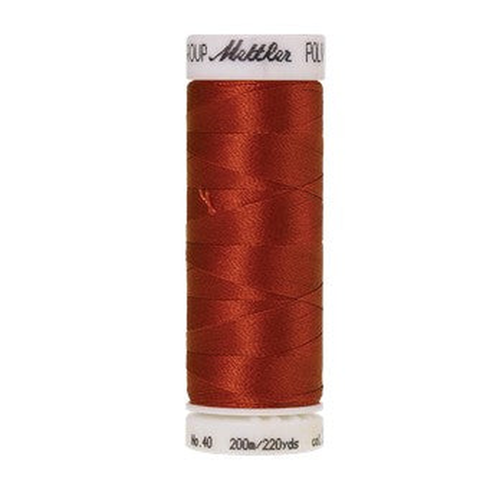 Mettler embroidery thread spool in Burnt Orange (1312) - 40wt 200m