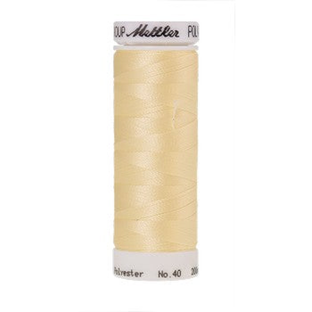 Mettler embroidery thread spool in Buttercream (0270) - 40wt 200m