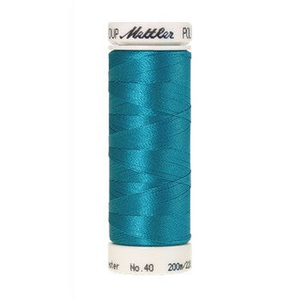 Mettler embroidery thread spool in Caribian Blue (4010) - 40wt 200m