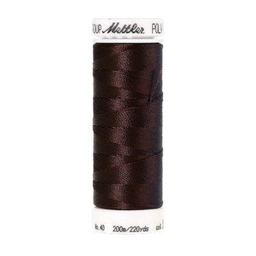 Mettler embroidery thread spool in Chocolate (1876) - 40wt 200m