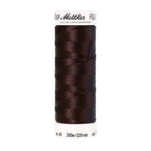 Mettler embroidery thread spool in Chocolate (1876) - 40wt 200m