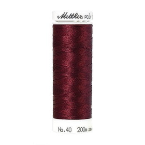 Mettler embroidery thread spool in Claret (2224) - 40wt 200m