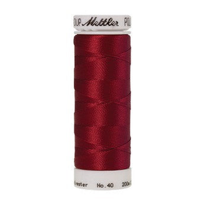 Mettler embroidery thread spool in Country Red (2101) - 40wt 200m