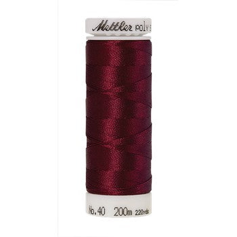 Mettler embroidery thread spool in Cranberry (2113) - 40wt 200m