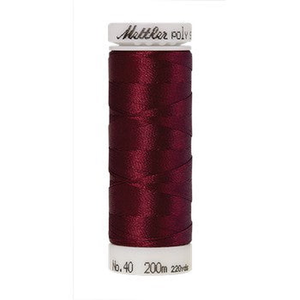 Mettler embroidery thread spool in Cranberry (2113) - 40wt 200m