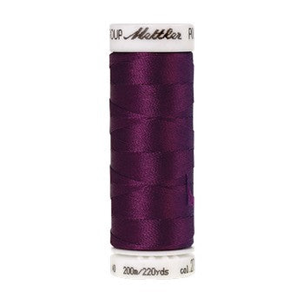 Mettler embroidery thread spool in Dark Currant (2711) - 40wt 200m