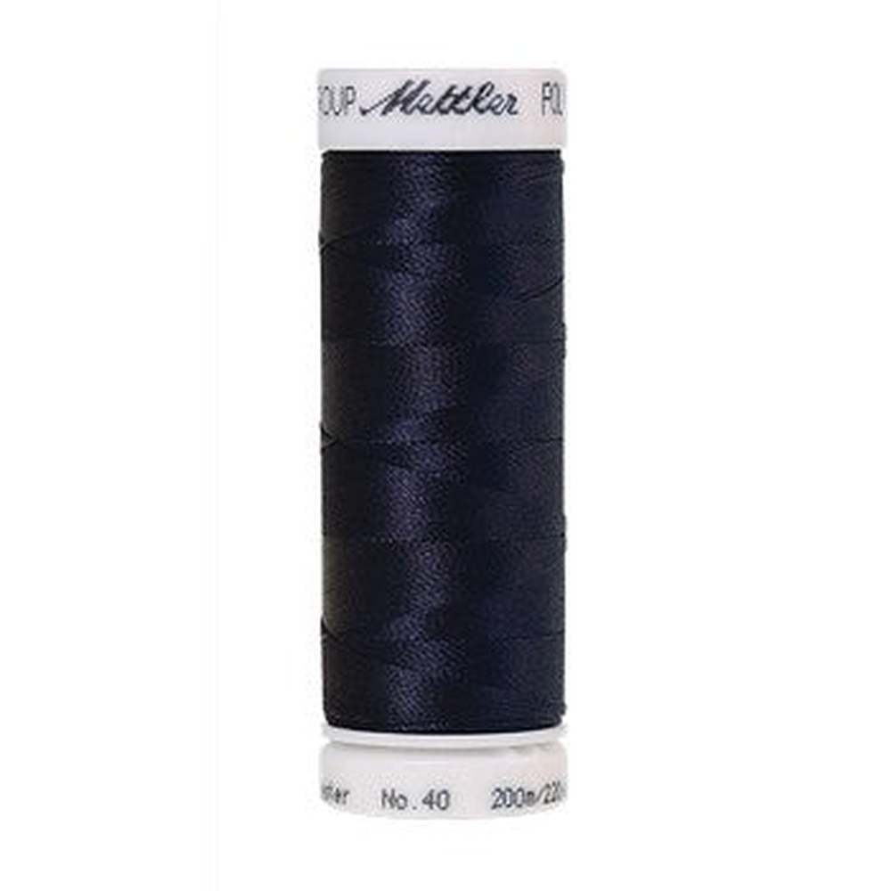 Mettler embroidery thread spool in Dark Indigo (3355) - 40wt 200m