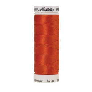 Mettler embroidery thread spool in Dark Orange (1321) - 40wt 200m