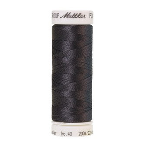 Mettler embroidery thread spool in Dark Pewter (0132) - 40wt 200m