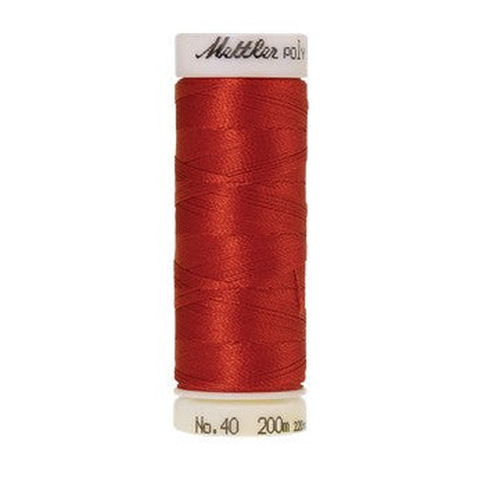 Mettler embroidery thread spool in Dark Rust (1335) - 40wt 200m