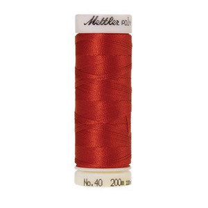 Mettler embroidery thread spool in Dark Rust (1335) - 40wt 200m