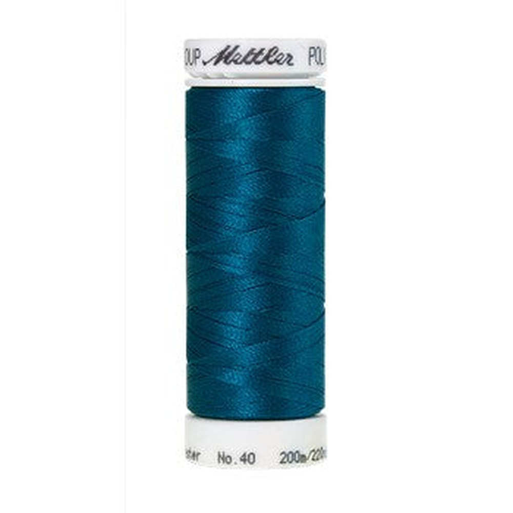 Mettler embroidery thread spool in Dark Teal (4116) - 40wt 200m