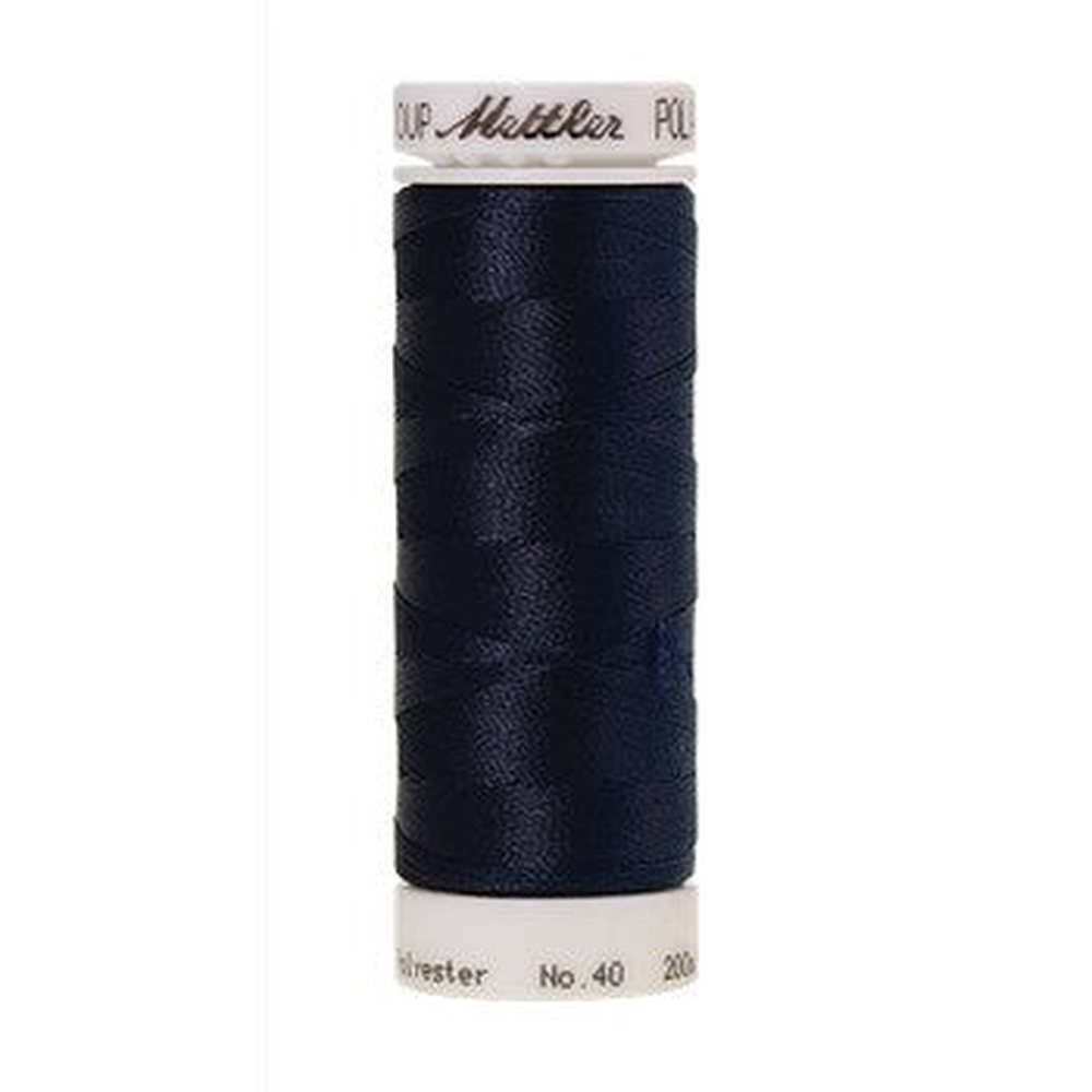 Mettler embroidery thread spool in Darkest Blue (3574) - 40wt 200m