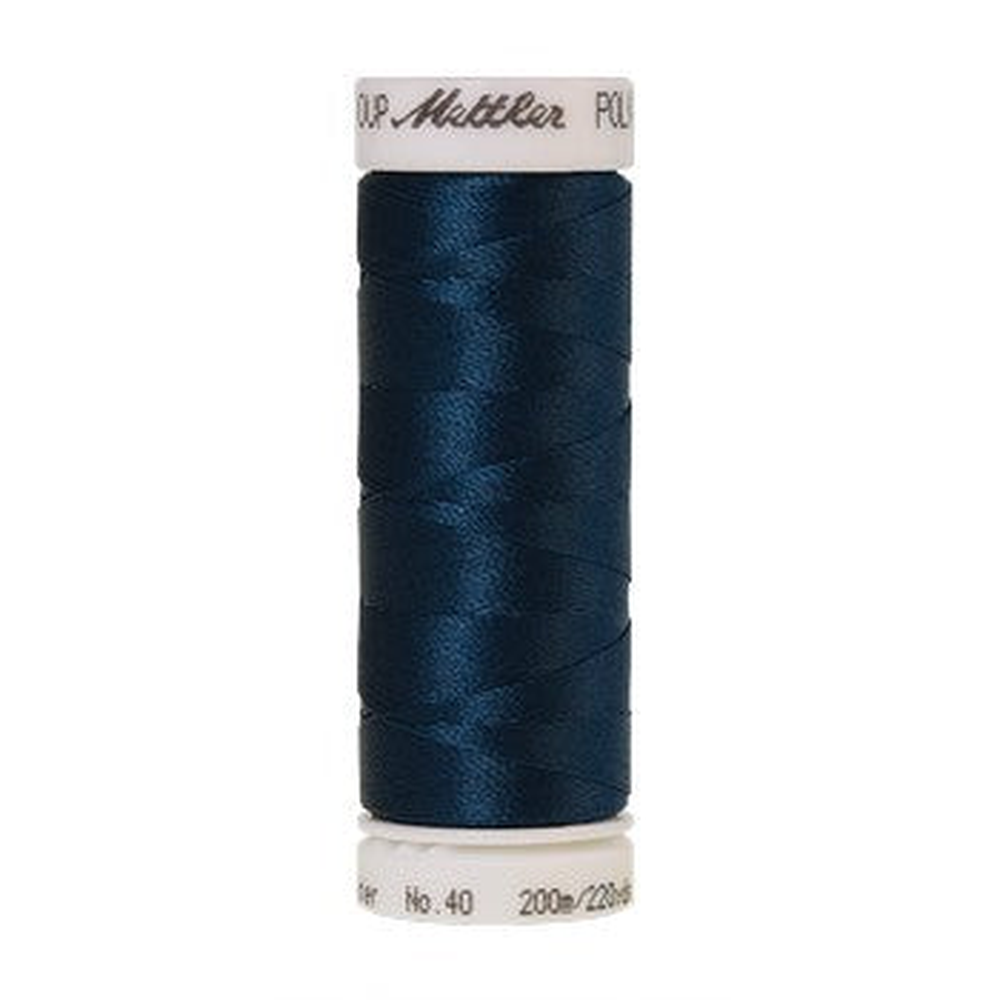 Mettler embroidery thread spool in Deep Ocean (4133) - 40wt 200m