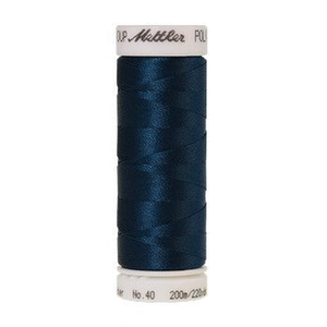 Mettler embroidery thread spool in Deep Ocean (4133) - 40wt 200m