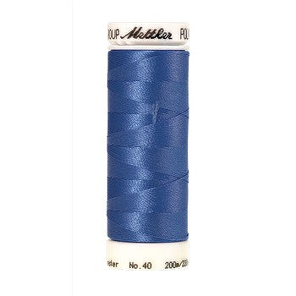 Mettler embroidery thread spool in Dolphin Blue (3711) - 40wt 200m