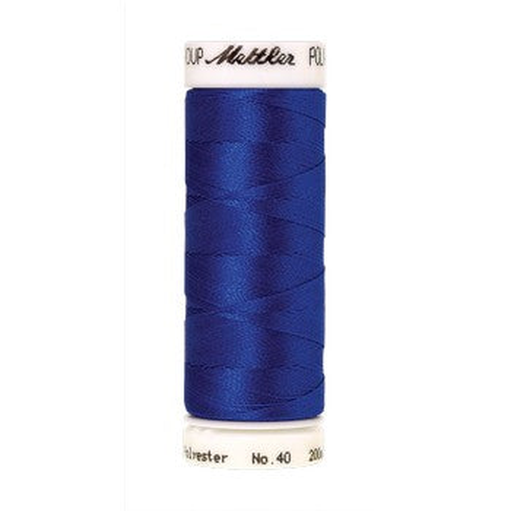 Mettler embroidery thread spool in Electric Blue (3510) - 40wt 200m