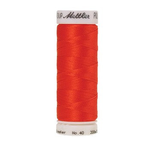 Mettler embroidery thread spool in Fox Fire (1305) - 40wt 200m