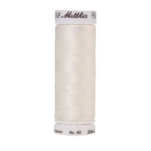 Mettler embroidery thread spool in Ghost White (0003) - 40wt 200m