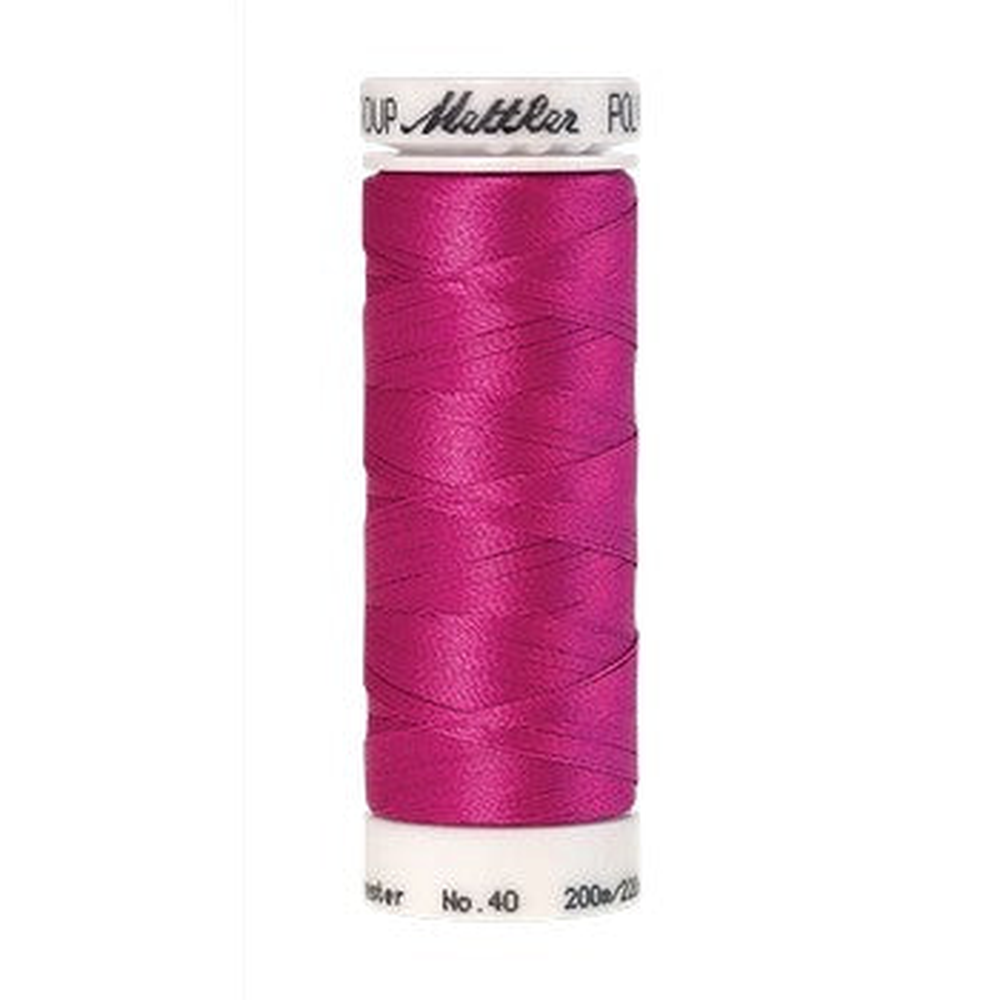 Mettler embroidery thread spool in Hot Pink (2508) - 40wt 200m