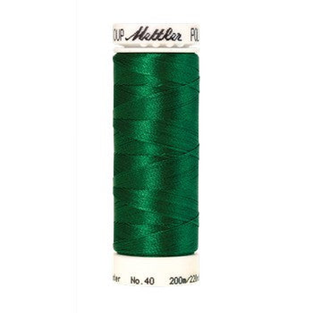 Mettler embroidery thread spool in Irish Green (5415) - 40wt 200m