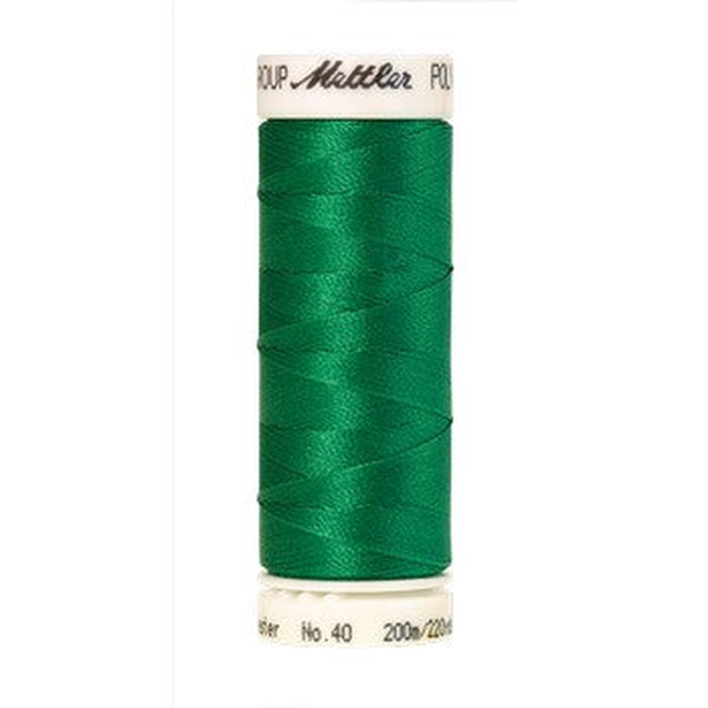 Mettler embroidery thread spool in Kelly (5515) - 40wt 200m
