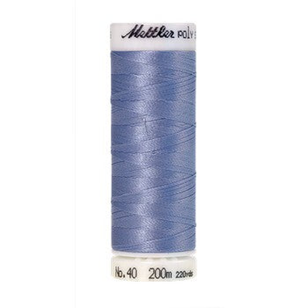 Mettler embroidery thread spool in Lake Blue (3640) - 40wt 200m