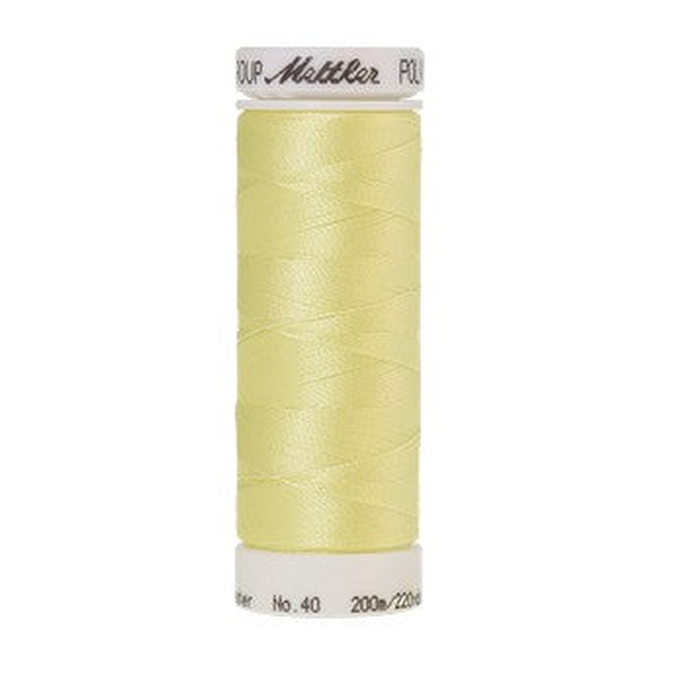 Mettler embroidery thread spool in Lemon Frost (0250) - 40wt 200m