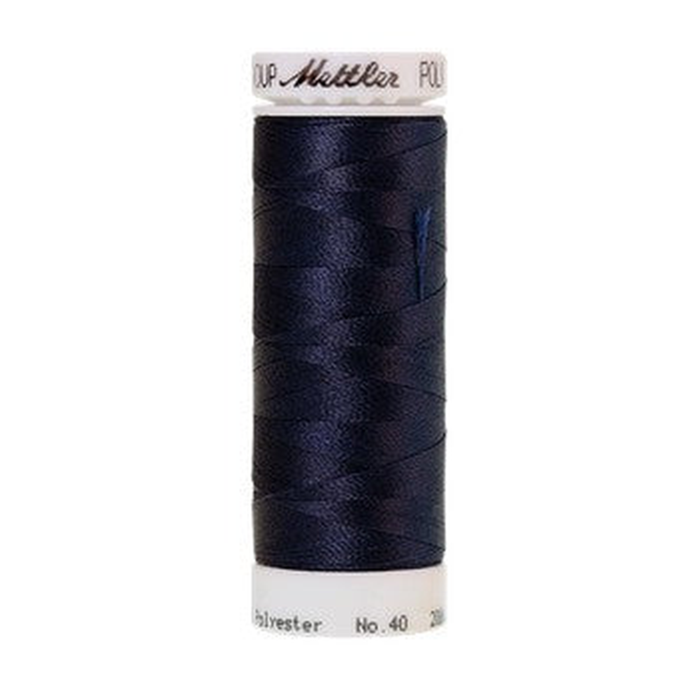 Mettler embroidery thread spool in Midnight Blue (3363) - 40wt 200m