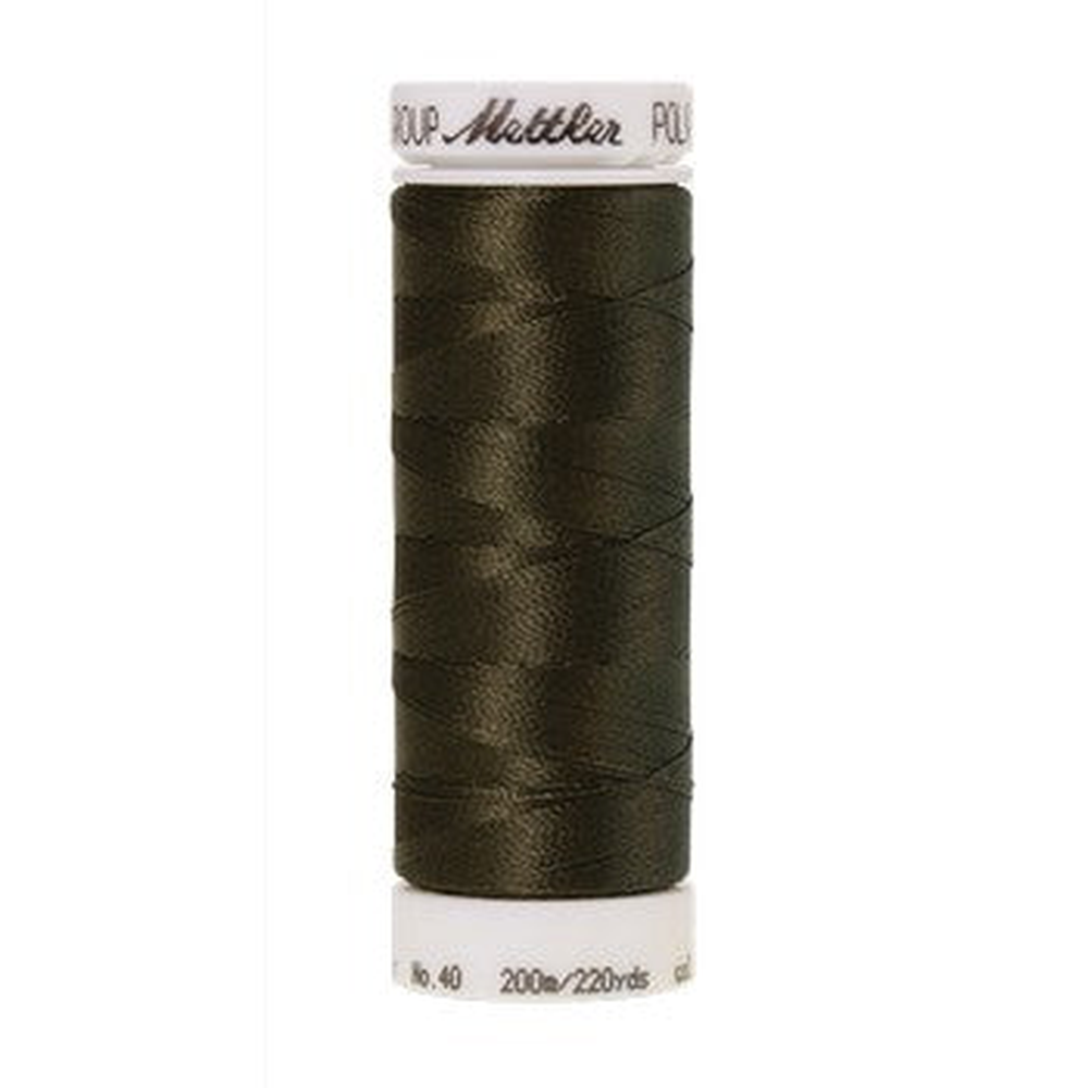 Mettler embroidery thread spool in Olive (6156) - 40wt 200m