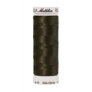 Mettler embroidery thread spool in Olive (6156) - 40wt 200m