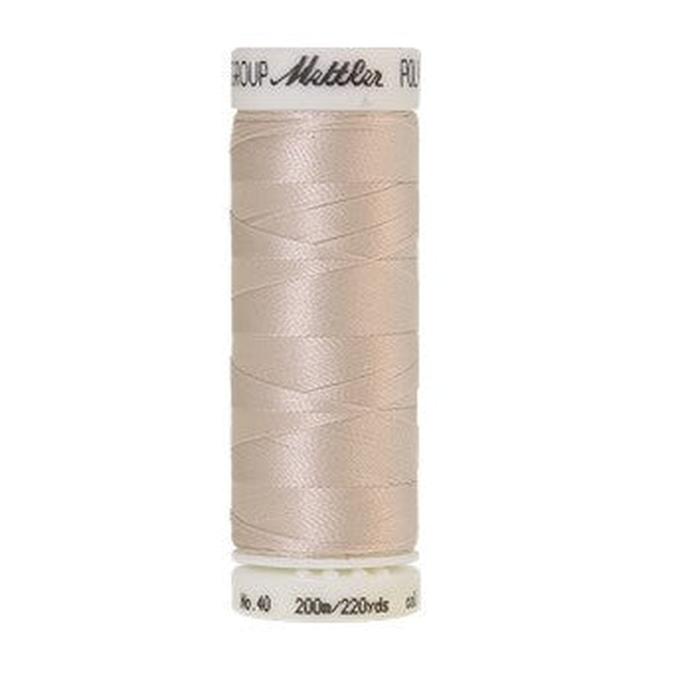 Mettler embroidery thread spool in Pearl (0184) - 40wt 200m