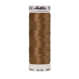 Mettler embroidery thread spool in Pecan (0853) - 40wt 200m