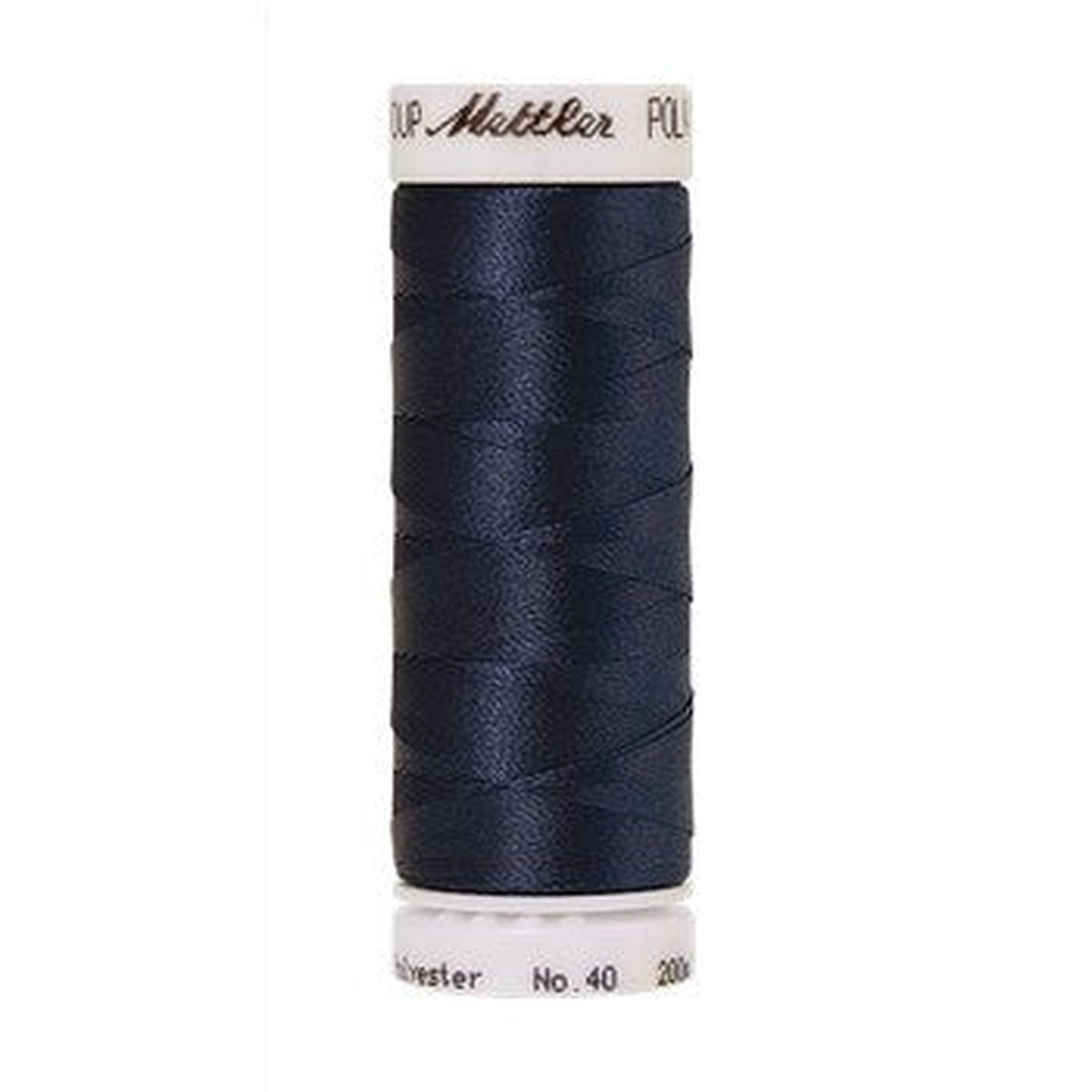 Mettler embroidery thread spool in Prussian Blue (3645) - 40wt 200m