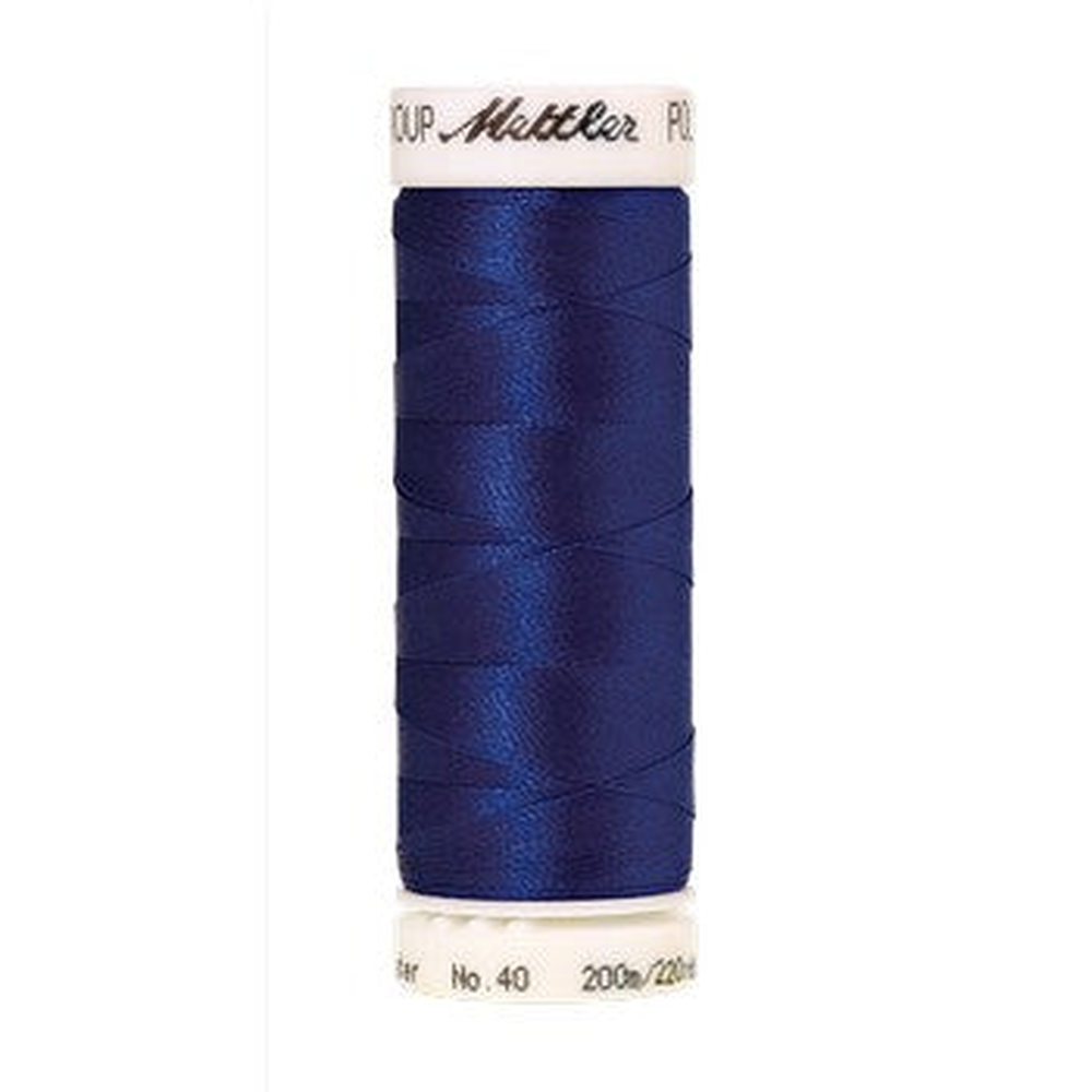 Mettler embroidery thread spool in Sapphire (3544) - 40wt 200m