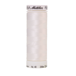 Mettler embroidery thread spool in Silky White (0010) - 40wt 200m