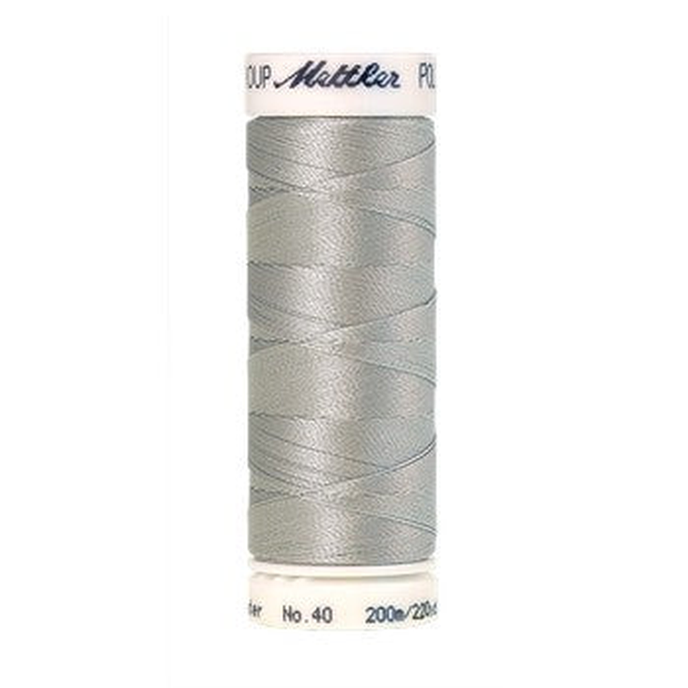 Mettler embroidery thread spool in Silver (3971) - 40wt 200m