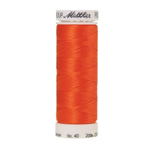 Mettler embroidery thread spool in Tangerine (1300) - 40wt 200m