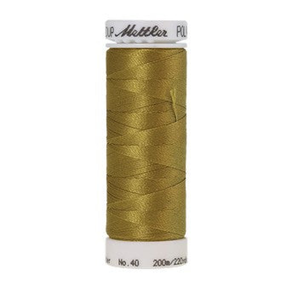 Mettler embroidery thread spool in Tarnished Gold (0442) - 40wt 200m