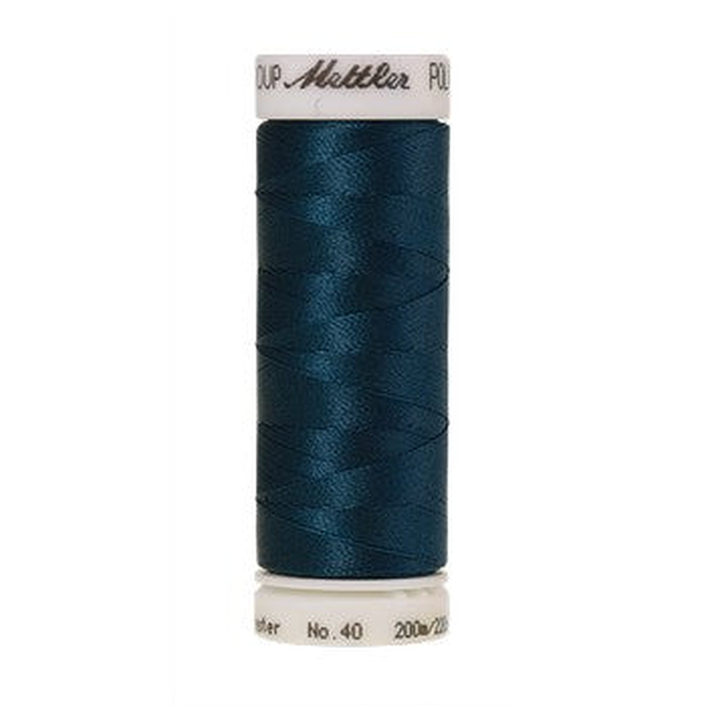 Mettler embroidery thread spool in Tartan Blue (4033) - 40wt 200m