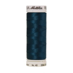 Mettler embroidery thread spool in Tartan Blue (4033) - 40wt 200m