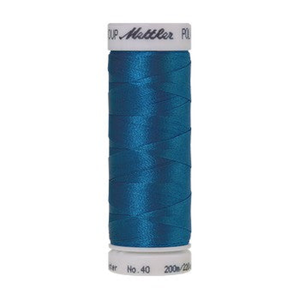 Mettler embroidery thread spool in Tropical Blue (3901) - 40wt 200m