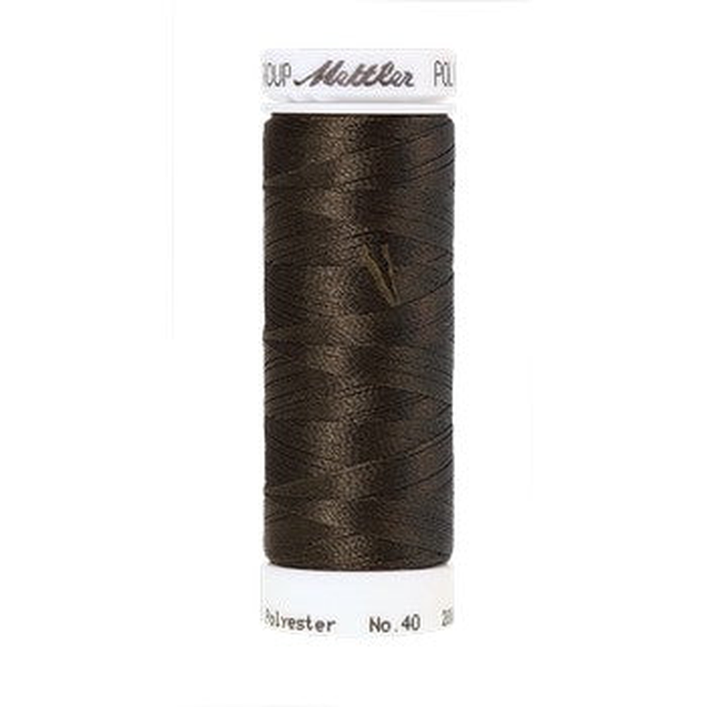Mettler embroidery thread spool in Umber (0465) - 40wt 200m