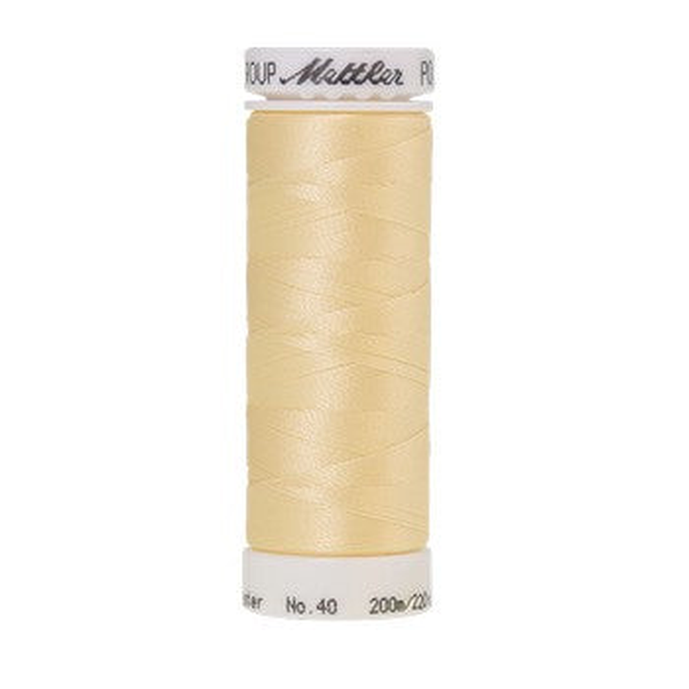 Mettler embroidery thread spool in Vanilla (0660) - 40wt 200m