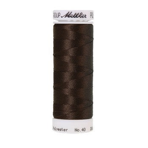 Mettler embroidery thread spool in Very Dark Brown (0576) - 40wt 200m