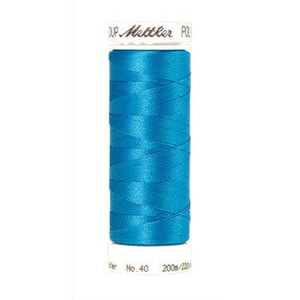 Mettler embroidery thread spool in Wave Blue (4101) - 40wt 200m